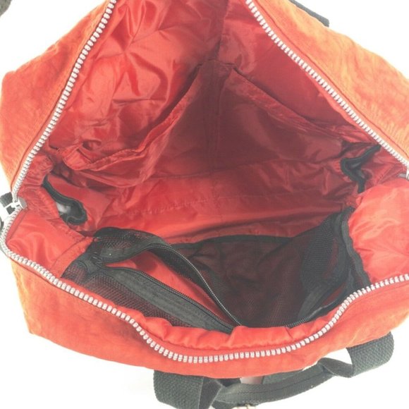 Sposac Travel Weekender Duffle Tote Bag Womens Red Carry on Gym Weekend 15X12X4 - Picture 5 of 6